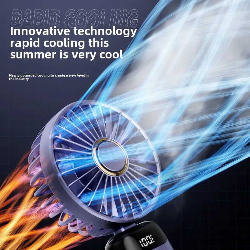 Portable Handheld Fan, Battery Operated Fan with LED Display