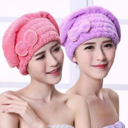Cute Bow Hair Drying Cap